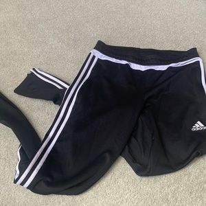 Adidas triple stripe climacool pull on pants S